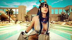 Desert goddess oils traveler's monster cock for rough cowgirl creampie ritual