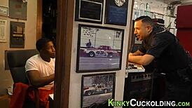 busty wife slurps huge schlong in wild interracial gangbang 😈💦