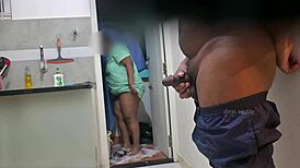 Desi Maid Sucks Big Indian Cock Between Her Tits