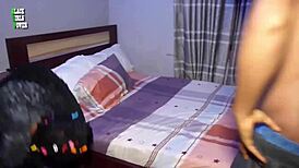 awilo strips ebony babe then pounds doggystyle bent over hardcore in room.