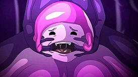 princess bubblegum rides monster cock to orgasm in dark heart threesome