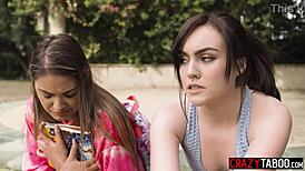 Bullied latina gizelle blanco pounds popular teen freya parker's pussy hard! 