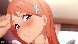 ORIHIME'S HUGE PREGNANT BELLY BOUNCES IN HOT BLONDE FUCK!