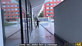 naomi loves flashing natural tits cheating on bf while he watches pickup