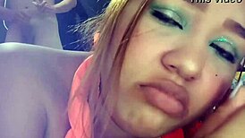 colombiana stays quiet cuz neighbor's spying on her big tits 🔥👀 
