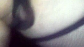 Only G-String and Fishnets in Woods—Wanna See My Stockings Tease Outdoor?