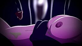 princess bubblegum rides monster cock to orgasm in dark heart threesome