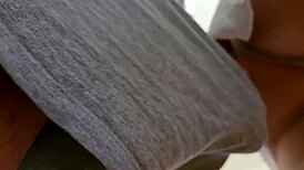 her pussy throbs from stranger's forbidden public grope cum flooding lace panties