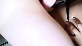 ebony therapist moans in ecstasy from her first intense anal creampie pounding