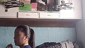 Petite Asian Babe Tight Shorts Workout Fitness Exotic Cute