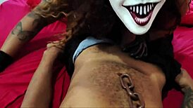 Halloween Treat or Trick? Submissive's Giant Pumpkin Ass Sniff Turns Her Into Femdom Dominatrix!