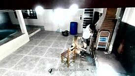 guy asks wife for help but rips clothes for blowjob doggystyle lick riding dirty tricked sex