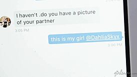 dahlia sky kalina ryu alexis texas lick in lesbian threesome