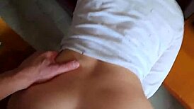 fucking my friend's lustful wife doggystyle right in the kitchen