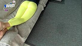 while stepsister chatted with her guy i snuck in for secret anal pounding doggystyle