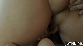 rough couple slams tight teen pussy in homemade frenzy