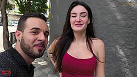 Street Pickup Brazilian With Hairy Juicy Pussy Gets Monster Cock Ride To Orgasmic Missionary Creampie