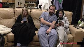 Bratty Jasmine Rose Spreads Hairy Pussy in Cheer Exam