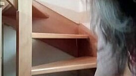 french slave degraded in master's office