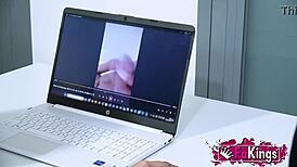 this desperate young guy begs to fuck valen pink's tight pussy rough doggystyle cowgirl