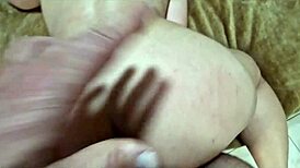 on all fours he picks tight pussy or ass fucks both holes deep