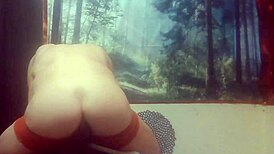 tranny 881 no 66 rides black cock on her ass