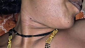 Desi indian bhabi romantic sex with husband! Bedroom close-up licking pussy deepthroat big black cock