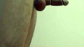 exotic dancer in cage hits amazing orgasm with dirty toy play