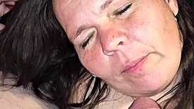 she gives him a long relaxing deep blowjob on his thick ass