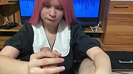 Step Sister Shows Step Brother Student Uniform Blowjob Skills