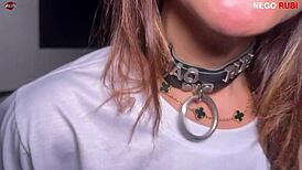 milf wears collar for obedience takes giant cock anal assfucking