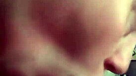 White girl slurps on throbbing big Indian cock