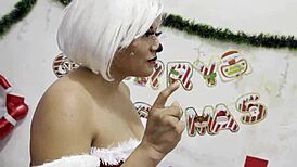 Webcam Model Begs Sugar Daddy For Christmas Pussy Fuck With Big Penis Cowgirl Ride