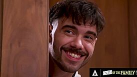 Chanel Camryn's hairy pussy grips stepbro's big cock cowgirl deepthroat doggystyle ride