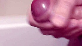 dick cums in slow motion