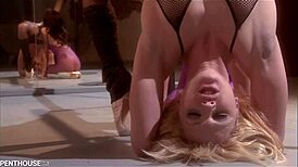 Ballerina Brunette Fingers Wet Pussy in Steamy Lesbian Lick Fest