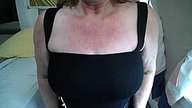 damn, that bbc dildo humiliates her big tits in roleplay