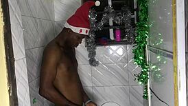 sex starved santa craves big cock since no girlfriend on christmas