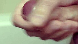 dick cums in slow motion