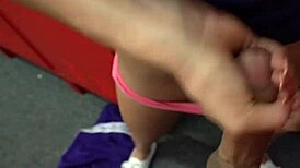 cheerleader scarlett fall blonde panties soaked with my hot jizz amateurboxxx sexy fun