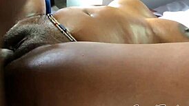 Real Passion Blooms as Muscular Black Fucks Girlfriend Deep