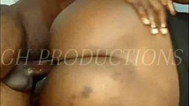 black teen slut's wet pussy wrecked by rough backshots