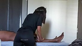 vietnamese babe gives steamy massage to horny customer