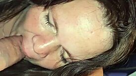 she gives him a long relaxing deep blowjob on his thick ass