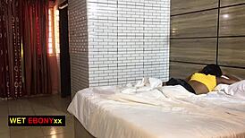 horny teen catches thief and demands wet pussy fuck