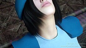 resident evil giantess swells with huge ass and belly