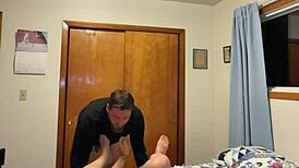 After nightclub pickup horny wife sits on face licking pussy before kinky real couple sex