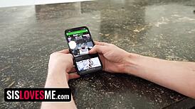 Hot Asian Stepsis Offers Huge Tits Cock Slide!