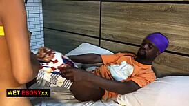 horny teen catches thief and demands wet pussy fuck