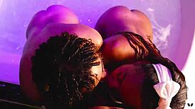 My steamy jacuzzi ffm with ebony Khalessi 69